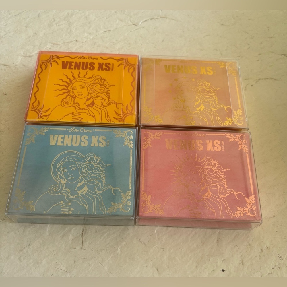4x’s BUNDLE SET OF LIME CRIME VENUS XS EYESHADOW 4 PAN PALETTES NEW IN BOX NWT
